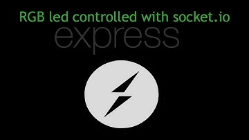 Johnny-five : rgb led + socket.io