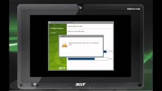 Acer Iconia Tab W500 - How to start the eRecovery process (English)