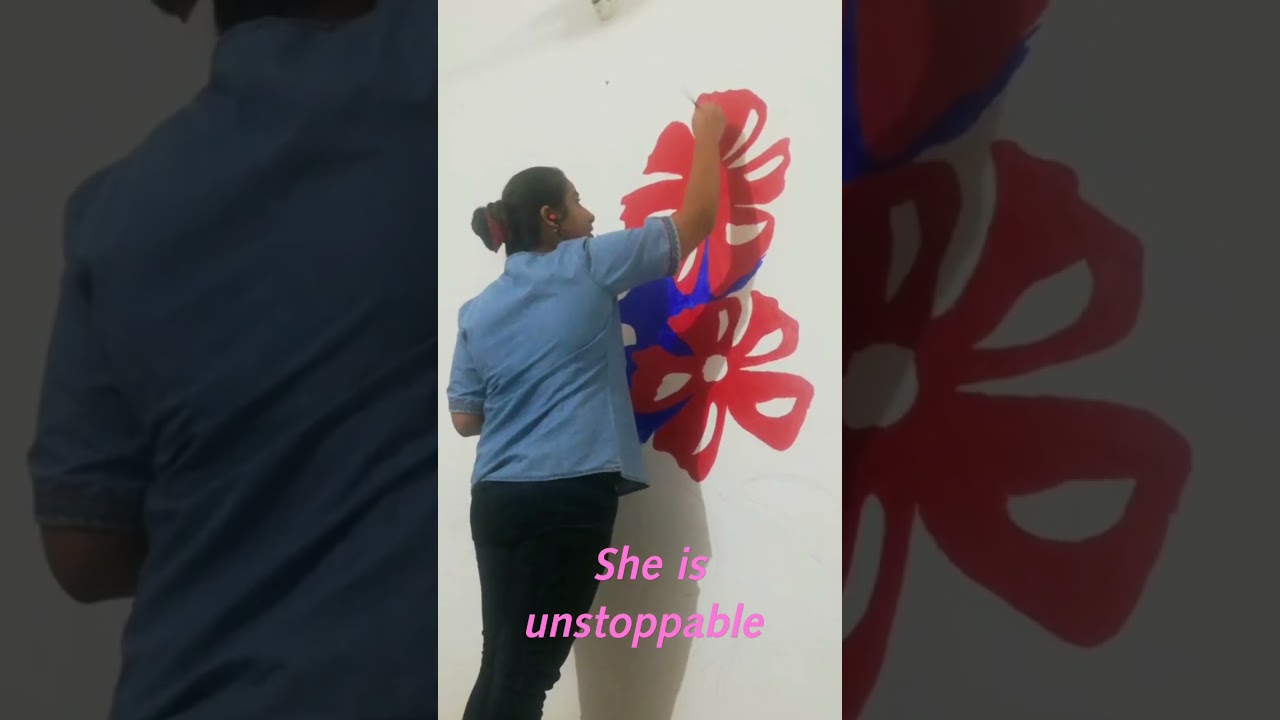 Her hobby is on her wall. She is unstoppable.