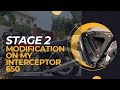 Stage 2 air filter plate on interceptor650 | Sounds amazing | Increased power 😮| K&N Air Filter😎😎