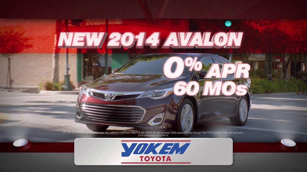 Yokem Toyota Summer Blockbuster Last Chance July Avalon Specials