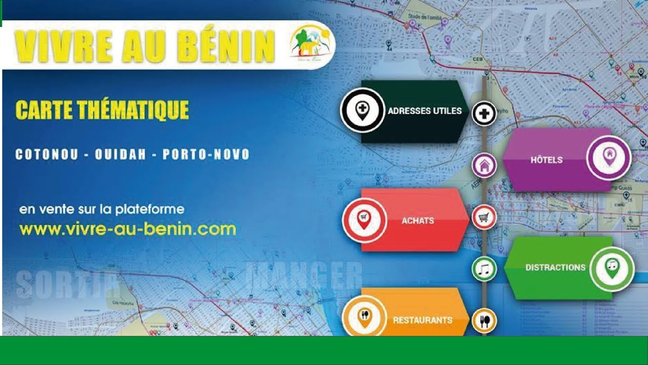 Découvrez votre carte thématique de Cotonou - YouTube