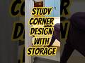 Study or work corner design in bedroom | place where you can comfortably sit, work and study
