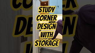 Study or work corner design in bedroom | place where you can comfortably sit, work and study
