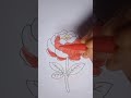 🌺 Let your creativity bloom! 🎨💖#FlowerArt #DrawingShorts #ArtShorts #CreativeDrawing