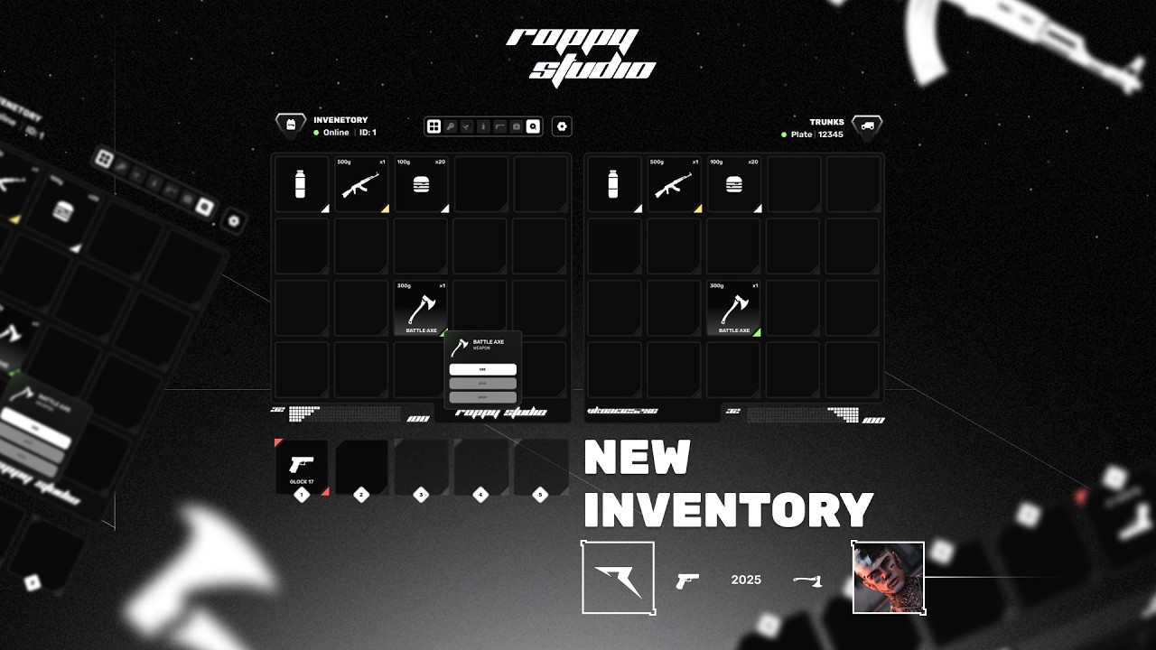 Fivem | Ui Custom | Ox Inventory v2 - Roppy Studio - YouTube