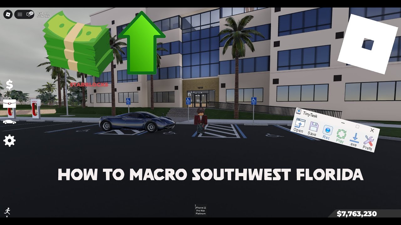 Best way to macro Southwest Florida Roblox with TinyTask Install!
