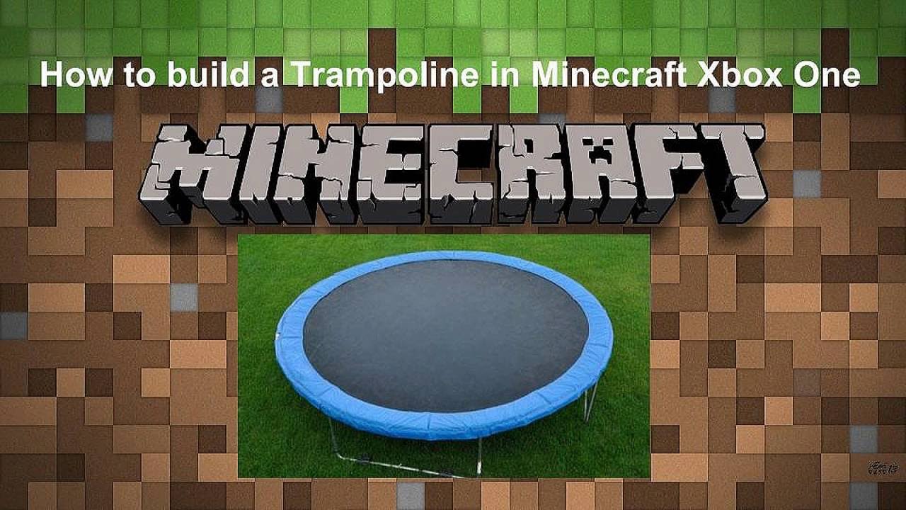 How to build A Trampoline in Minecraft Xbox One (Tutorial) YouTube