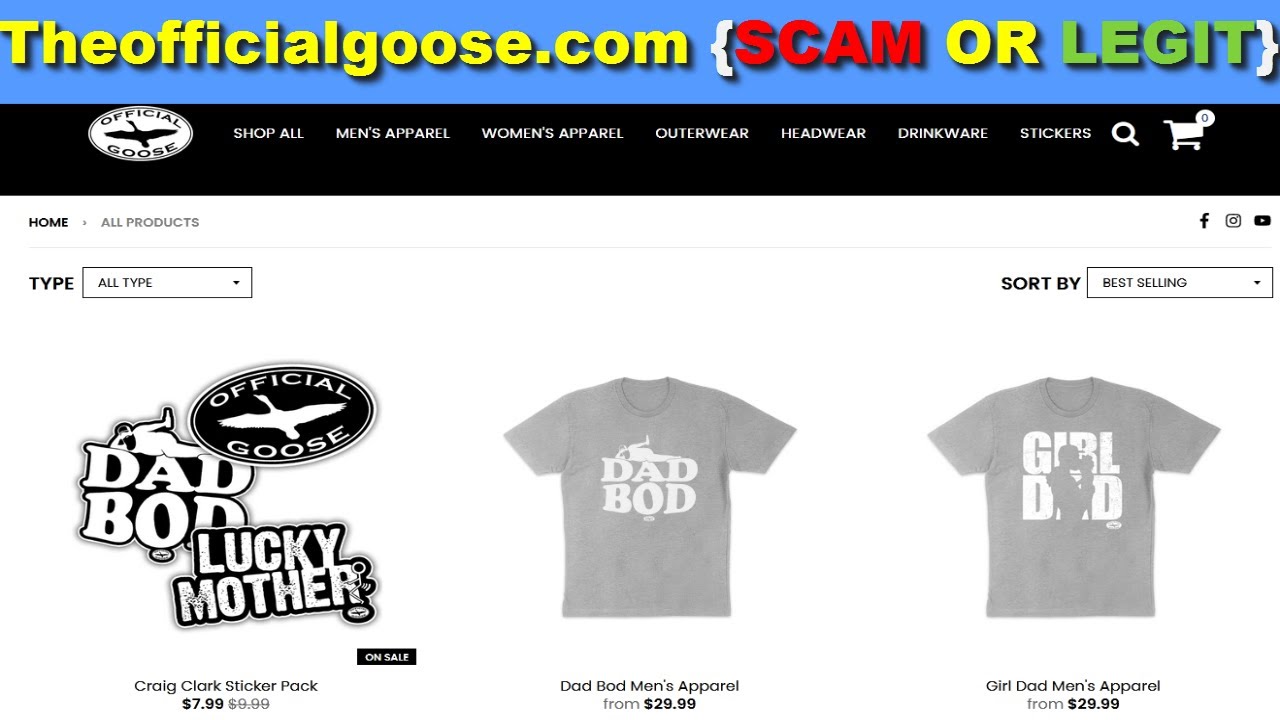 Theofficialgoose Com Reviews (June 2022) - Is This Legit Or Scam