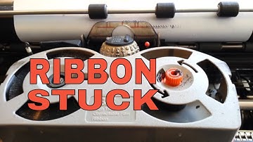 IBM Selectric Typewriter Ribbon Stuck, Wont Turn, Sticky Pivot Repair Fix