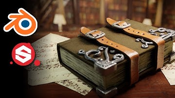 Modeling an old book  | Blender | Substance Painter