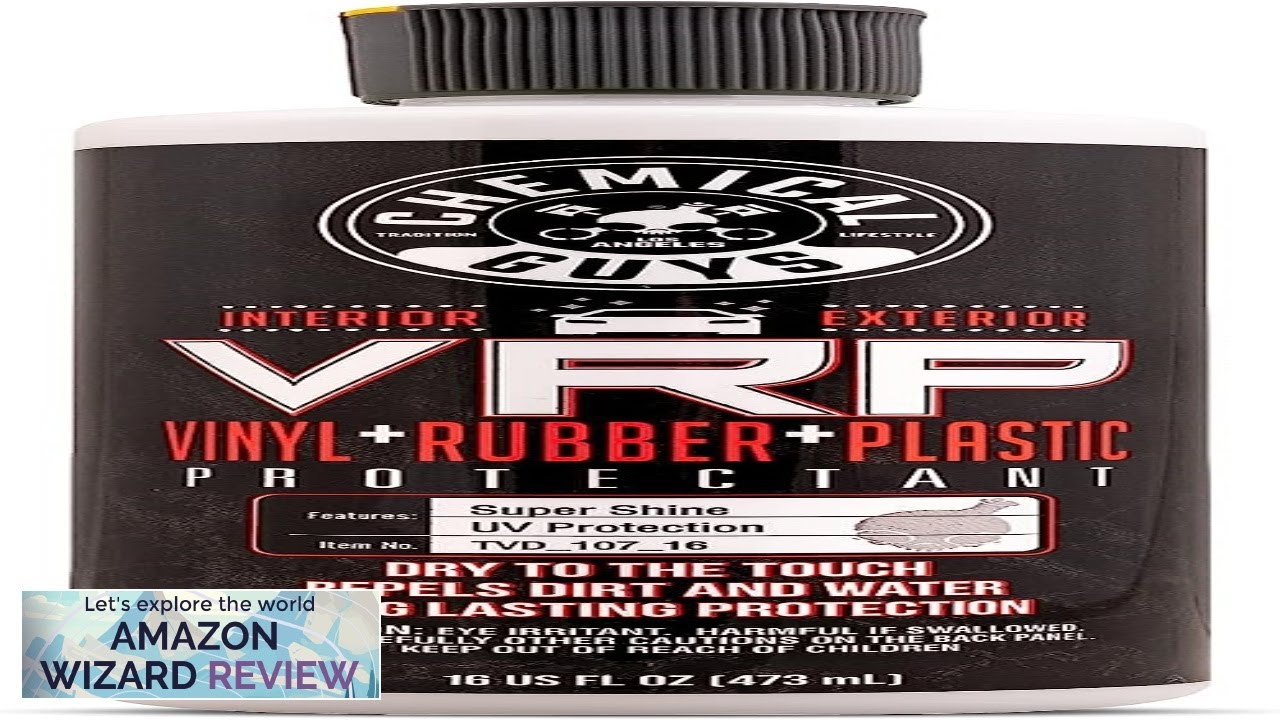 Chemical Guys TVD_107_16 VRP Vinyl Rubber and Plastic Non-Greasy Dry-to-the-Touch Long Review