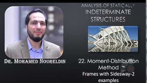 22. Moment Distribution Method-Frames with Sidesway-2- Examples- Dr. Noureldin