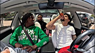 Drinking A Whole Bottle Of Liquor Then Driving Crazy With The Gang In The Car..