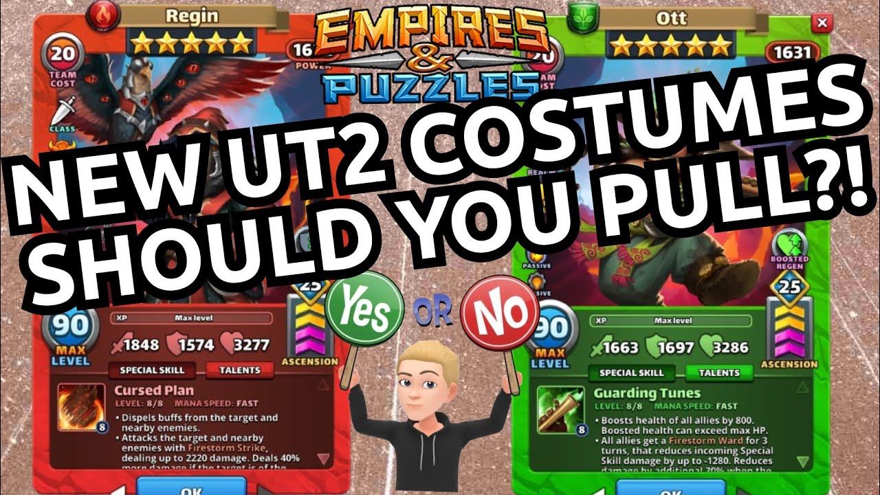NEW UT2 Costumes Regin + Ott! Should You Pull For These?! Empires And Puzzles