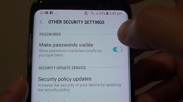 Samsung Galaxy S8: How to Enable / Disable Password Visibility as You Type
