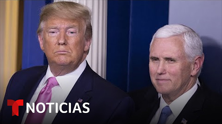 Testigos aseguran que Trump le gritó e insultó a Pence | Noticias Telemundo