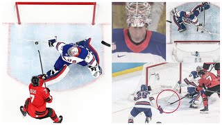 Connor Hellebuyck spectacular saves ever witnessed stopping 41 Saves in USA vs Canada Ice Hockey 