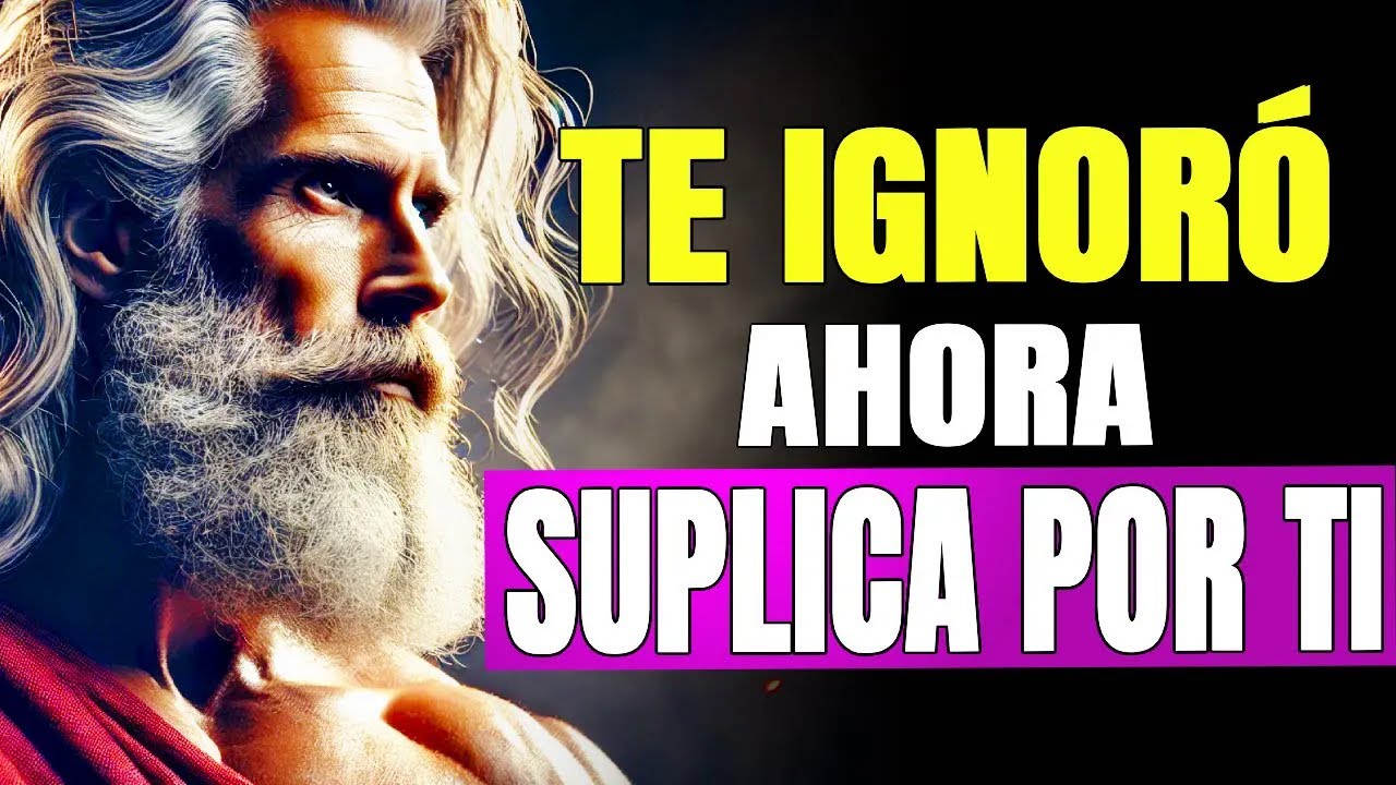 No digas nada, aléjate… y LO VERÁS SUPLICAR POR TI ｜ Psicología Estoica