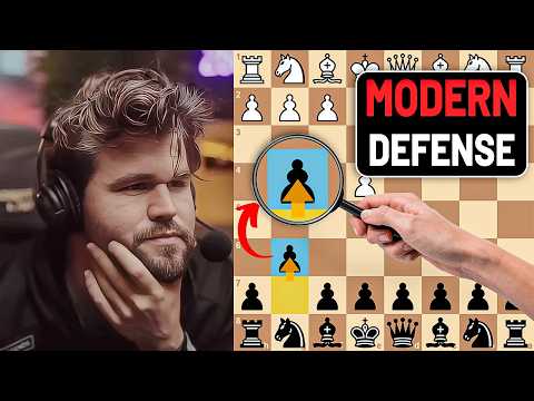 Magnus Crushes His Opponent with a Powerful Modern Defense!