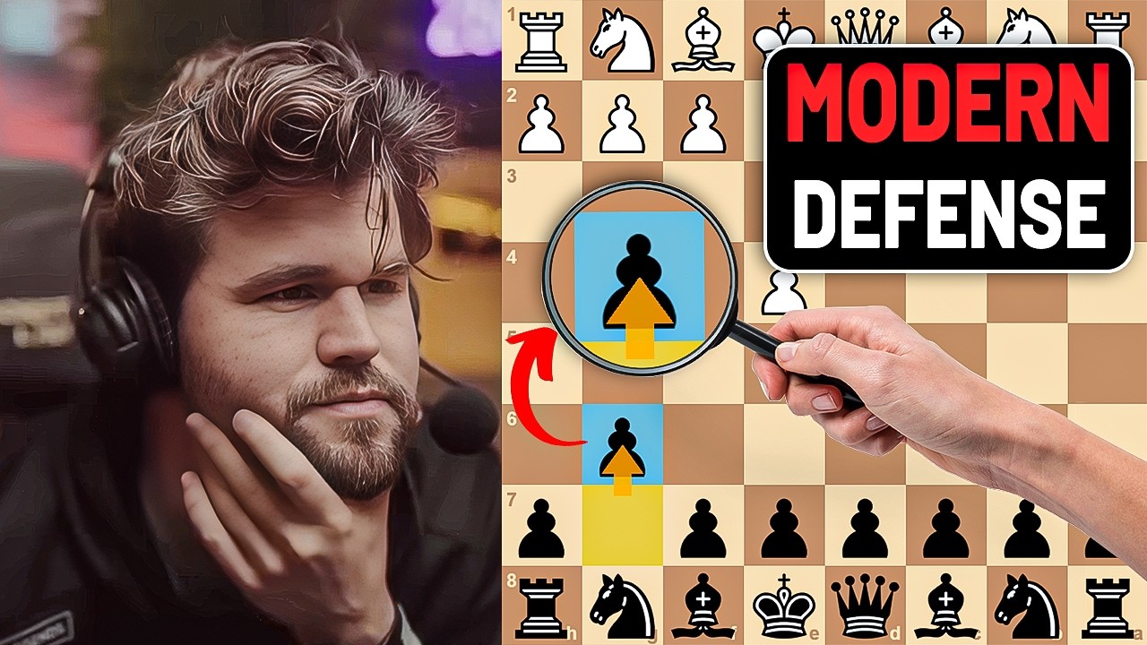Magnus Crushes His Opponent with a Powerful Modern Defense!