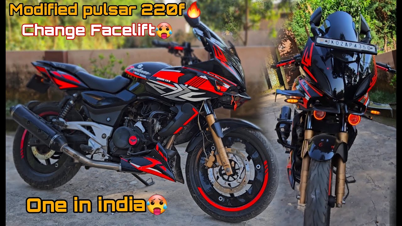 Mofidied Pulsar 220f ll Different facelift 🥵🥵ll One in india🥵🔥 ll cost ...