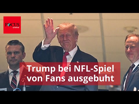 Bei NFL-Spiel wird Trump von Football-Fans gnadenlos ausgebuht