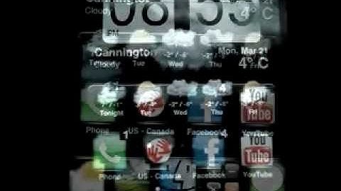 HTC Animated Weather Iphone 4