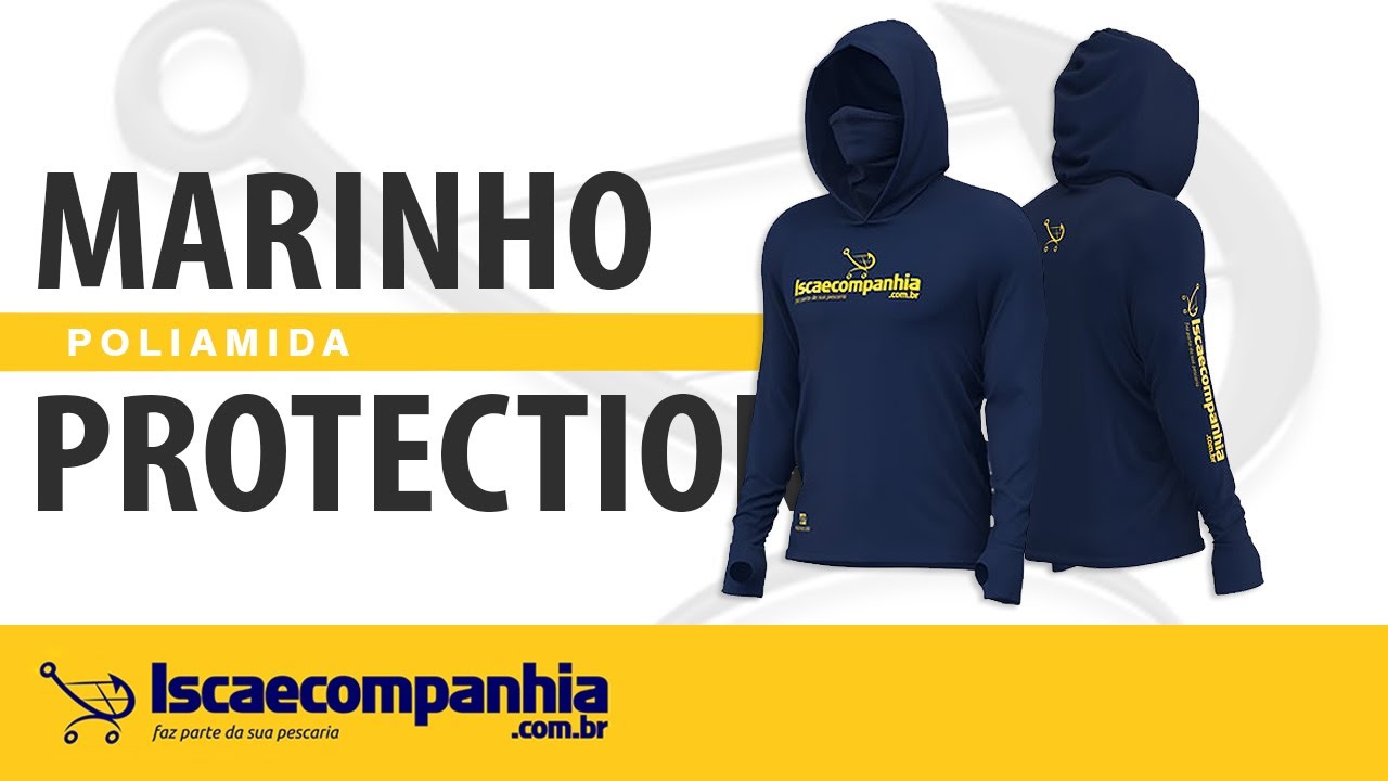 Camiseta Poliamida X Protection 360 Mar Negro Marinho - by Isca e Companhia