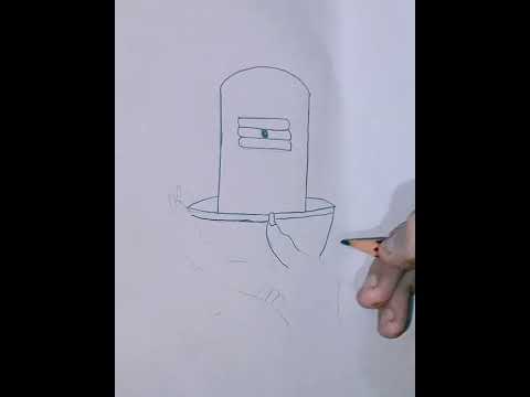 How to draw beautiful Shivling in an easy way