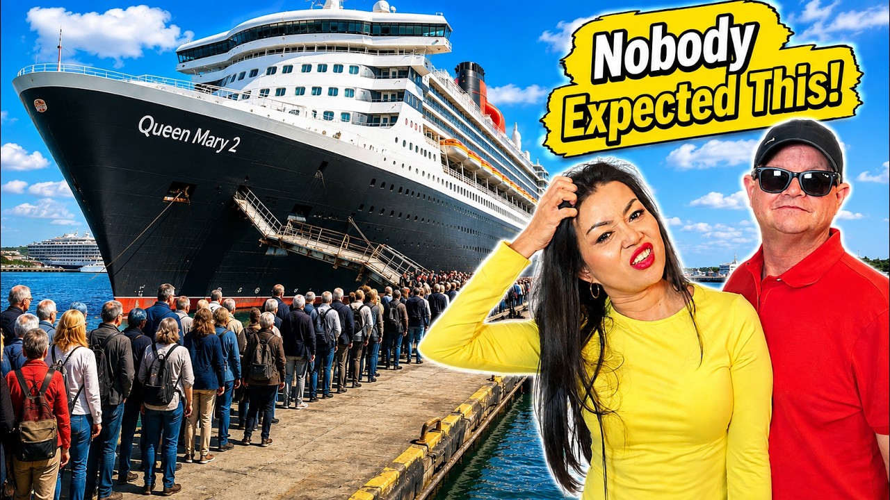 No One Expected This! Queen Mary 2 Disastrous Embarkation!
