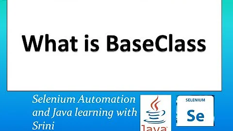 #Selenium#BaseClass#WebDriver#AutomationFramework What is a Base Class in Selenium WebDriver