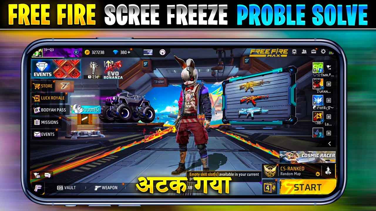 Free fire screen freeze problem solve | Solve free fire max screen freeze | Free fire screen stuck