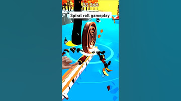 Spiral roll gameplay lvl new (android/IOS) #shorts #mobilegame