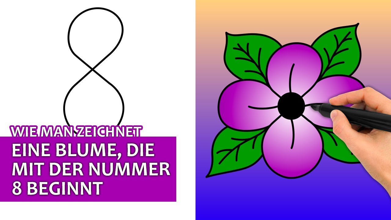 Wie Zeichnet Man Eine Blume www.youtube.com