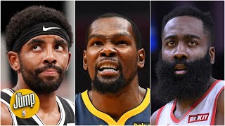 Would 'only one basketball' be a problem for James Harden, Kevin Durant and Kyrie Irving? | The Jump