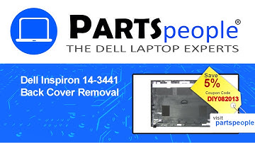 Dell Inspiron 14-3441 (P53G002) Back Cover How-To Video Tutorial