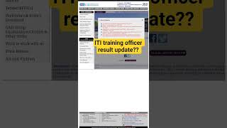 ITI training officer result update #itito #iti #copa #esb #vyapam #engineering #itcs