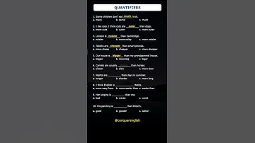 Grammar Test | Quantifiers #shorts