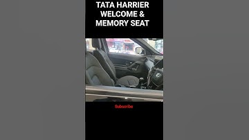 TATA HARRIER WELCOME & MEMORY SEAT #tatamotors #tata #harrier #shorts