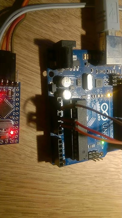programming an arduino pro mini with an arduino uno - YouTube