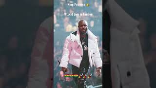 King Promise wows 😮 Wizkid’s crowd in London