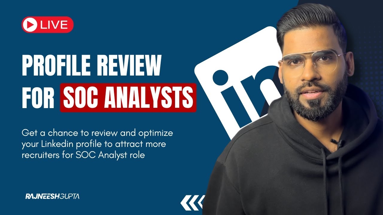 Linkedin Profile Review for SOC Analyst - YouTube
