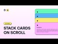 How to stack cards on scroll in wordpress using bricks builder