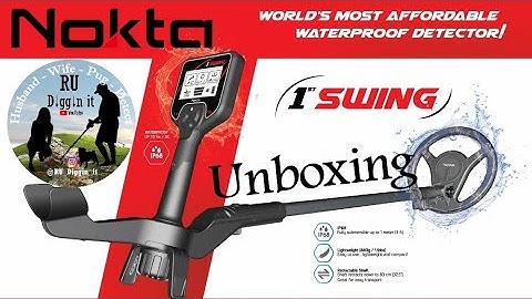 Nokta 1st swing unboxing and first turn on - Beginner Detector - Metal Detecting - First Detector