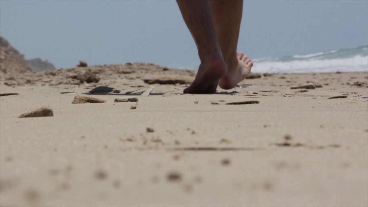 Feet Walking in the Sand| Free HD Stock Footage
