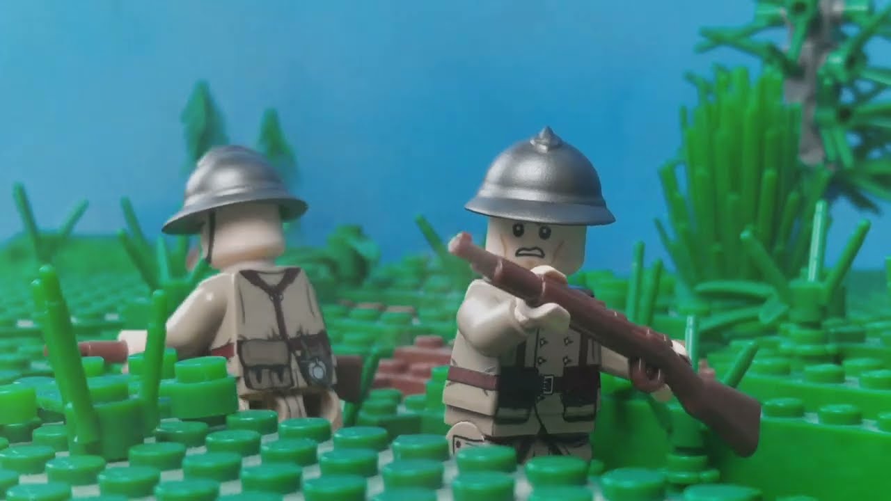 Lego ww2 tank animation-Stop motion (4k) (Part 1)