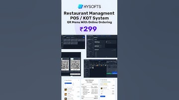 Free Restaurant management Software | POS | Kitchen Order System | Qr code system #postechnology