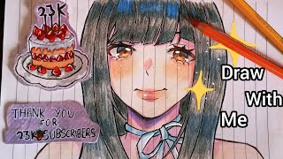 Draw with me #anime #drawing