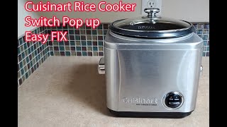 Cuisinart rice Cooker Switch Pop up - EASY FIX  전기밥솥 스위치불량 수리 by USAHF 76 views 5 months ago 3 minutes, 47 seconds